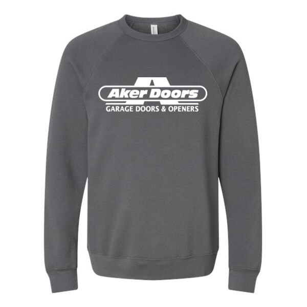 BELLA + CANVAS Sponge Fleece Raglan Crewneck Sweatshirt - Printed Logo Thumbnail