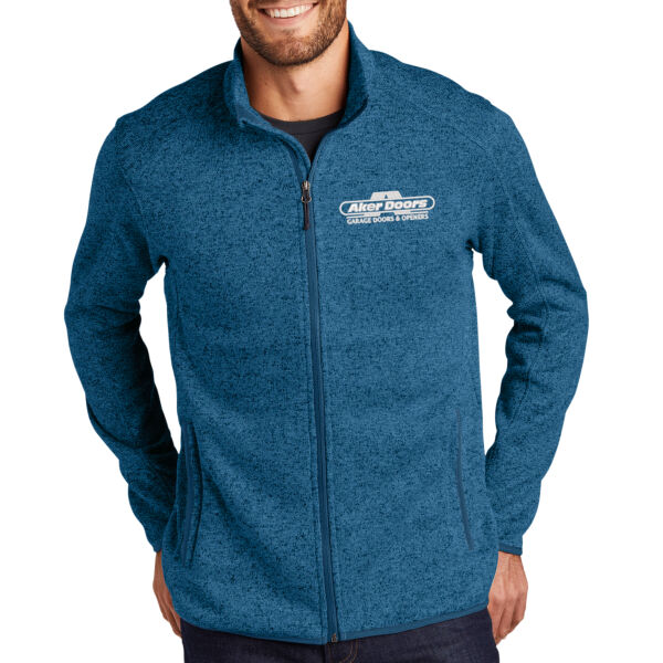 Port Authority Sweater Fleece Jacket - Embroidered Logo Thumbnail