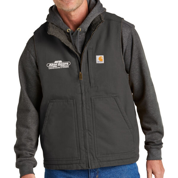 Carhartt Sherpa Lined Mock Neck Vest - Embroidered Logo Thumbnail