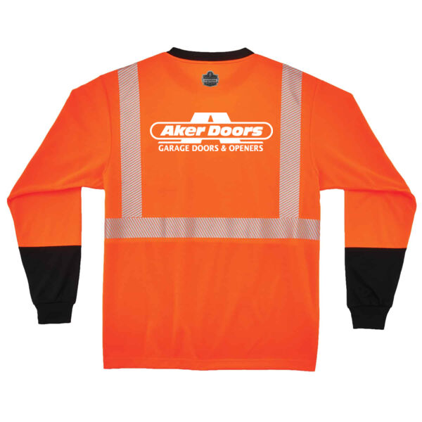 GloWear Hi-Vis Performance Long Sleeve T-Shirt - Type R, Class 2, Black Bottom - Printed Logo Thumbnail