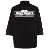 Ten Pearl Button Black Chef Coat Thumbnail